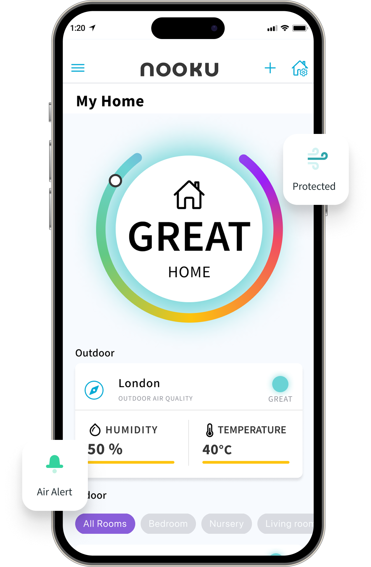 nooku mobile app interface